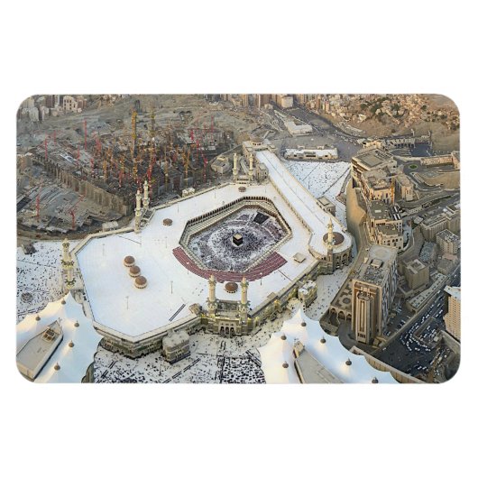 Luftaufnahme der Kaaba, Masjid al-Haram & Mekka Magnet (Horizontal)