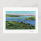 Luftaufnahme der neuen Brücke, die NY und VT verbi Postkarte (Vorderseite)