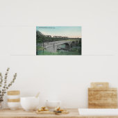 Luftaufnahme der Putah Creek BridgeWinters, CA Poster (Küche)