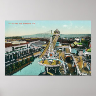 Luftaufnahme der Rutschen Poster