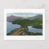 Luftaufnahme der Seen Placio und Mirror Postkarte (Vorderseite)