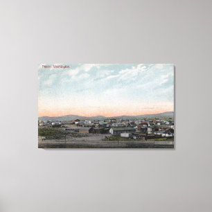 Luftaufnahme der Stadt 17 Leinwanddruck