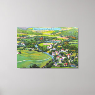 Luftaufnahme der Stadt 9 Leinwanddruck