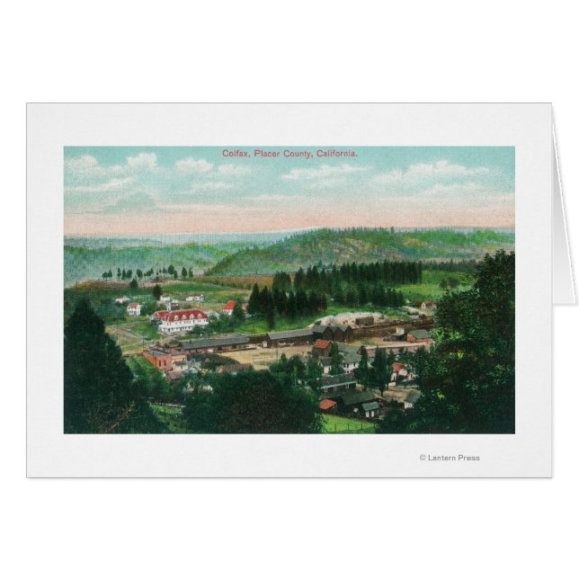 Luftaufnahme der Stadt Colfax, CA (Vorderseite (Horizontal))