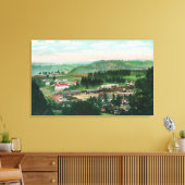 Luftaufnahme der Stadt Colfax, CA 2 Leinwanddruck (Insitu (Wohnzimmer))