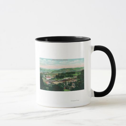 Luftaufnahme der Stadt Colfax, CA Tasse (Rechts)