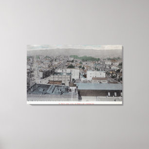 Luftaufnahme der Stadt # des 2Oakland, CA Leinwanddruck