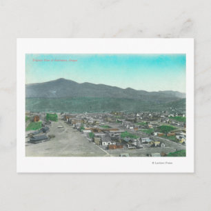 Luftaufnahme der Stadt Huntington, OR Postkarte