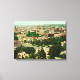 Luftaufnahme der Stadt Leinwanddruck