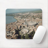 Luftaufnahme der Stadt mit Mousepad (Mit Mouse)