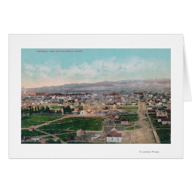 Luftaufnahme der Stadt Pocatello, ID (Vorderseite (Horizontal))