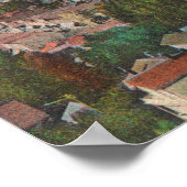 Luftaufnahme der Stadt San Rafael, CA Poster (Ecke)