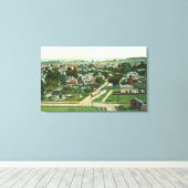 Luftaufnahme der Stadt Santa Cruz, CA Leinwanddruck (Insitu (Holzboden))