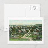 Luftaufnahme der Stadt Santa Cruz, CA Postkarte (Vorne/Hinten)