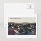 Luftaufnahme der Stadt Santa Rosa, CA Postkarte (Vorne/Hinten)