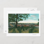 Luftaufnahme der Stadt Sebastopol, CA Postkarte (Vorne/Hinten)