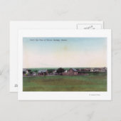 Luftaufnahme der Stadt Sharon Springs, KS Postkarte (Vorne/Hinten)