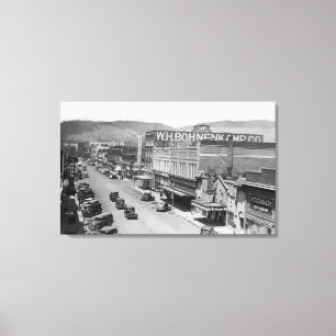 Luftaufnahme der Stadt StreetLa groß ODER Leinwanddruck