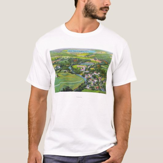 Luftaufnahme der Stadt T-Shirt (Vorderseite)