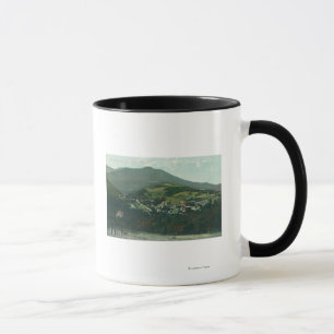 Luftaufnahme der Stadt und des Mt. Tamalpais Tasse