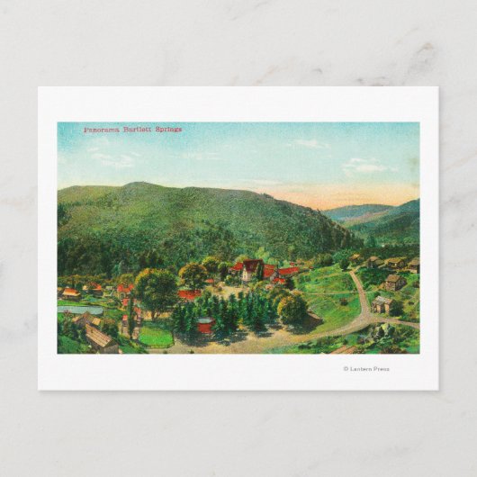 Luftaufnahme der StadtBartlett Springs, CA Postkarte (Vorderseite)