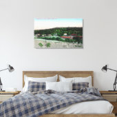 Luftaufnahme der StadtKnowles, CA Leinwanddruck (Insitu (Schlafzimmer))