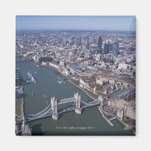 Luftaufnahme der Themses Magnet