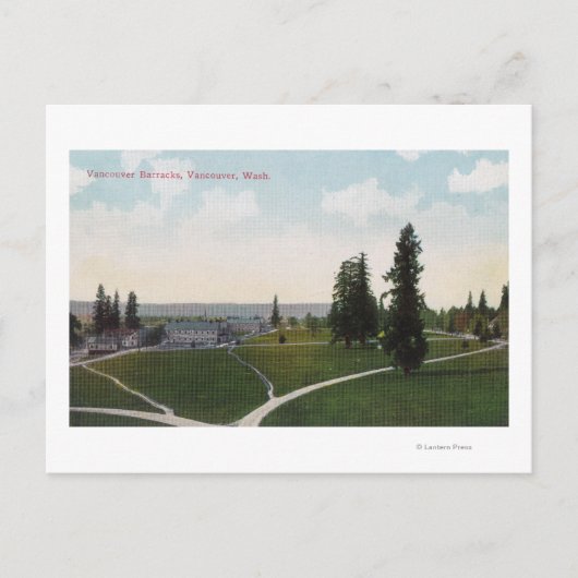 Luftaufnahme der Vancouver Barracks Postkarte (Vorderseite)