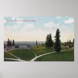 Luftaufnahme der Vancouver-Kasernen Poster