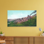 Luftaufnahme der Virtue MineBaker City, ODER Leinwanddruck (Insitu (Wohnzimmer))