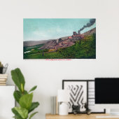 Luftaufnahme der Virtue MineBaker City, ODER Poster (Heimbüro)