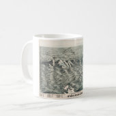 Luftaufnahme der weißen Berge, New Hampshire 1890 Kaffeetasse (Vorderseite Links)