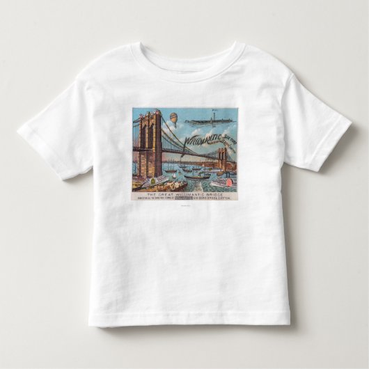 Luftaufnahme der Willimantic Brücke Kleinkind T-shirt (Vorderseite)