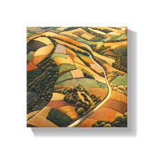 Luftaufnahme des Autumnal Farmland