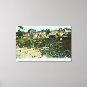 Luftaufnahme des Baden-Strandes Leinwanddruck