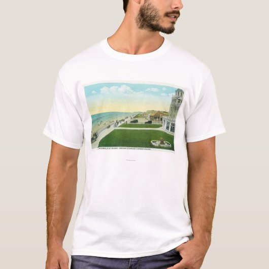 Luftaufnahme des BoardwalkSeaside ODER T-Shirt (Vorderseite)