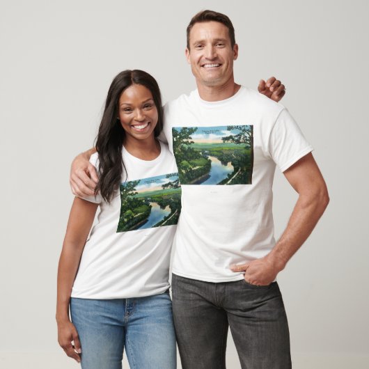 Luftaufnahme des Chemung River Valley T-Shirt (Unisex)