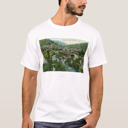 Luftaufnahme des CityDunsmuir, CA T-Shirt (Vorderseite)