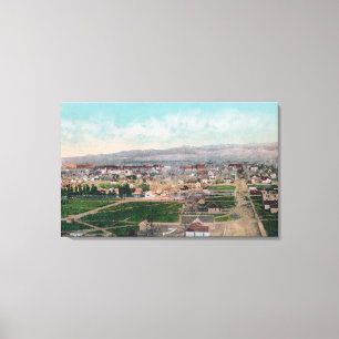 Luftaufnahme des CityPocatello, Identifikation Leinwanddruck