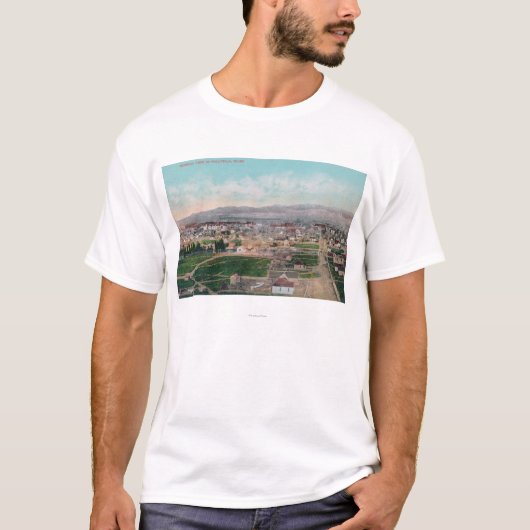 Luftaufnahme des CityPocatello, Identifikation T-Shirt (Vorderseite)