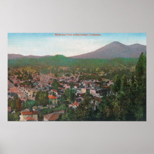 Luftaufnahme des CitySan Rafael, CA Poster