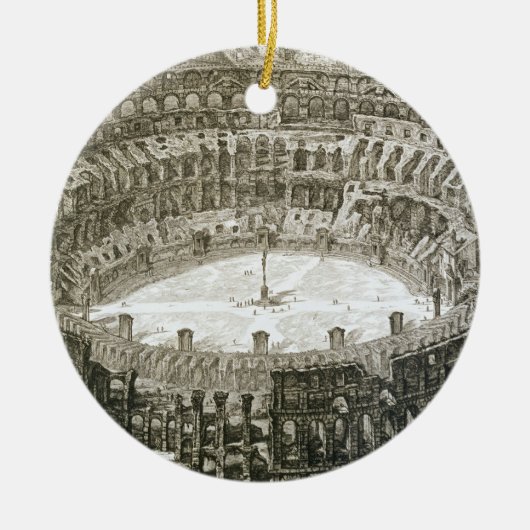 Luftaufnahme des Colosseum in Rom von 'Ansichten O Keramikornament (Vorne)