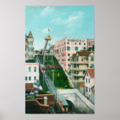 Luftaufnahme des Engelsfliegertrolley Poster (Vorne)