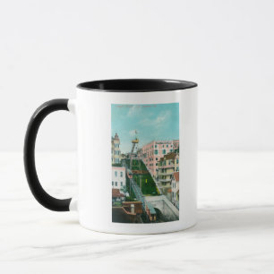 Luftaufnahme des Engelsfliegertrolley Tasse