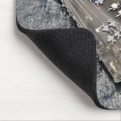 Luftaufnahme des Flugzeugträgers USS Ronald Reag Mousepad (Ecke)