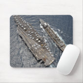 Luftaufnahme des Flugzeugträgers USS Ronald Reag Mousepad (Mit Mouse)