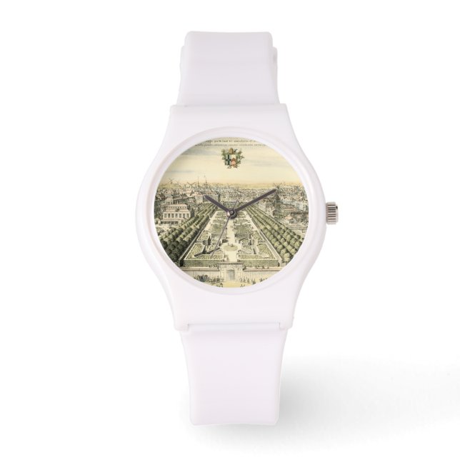 Luftaufnahme des Formal Garden von Eric Dahlbergh Armbanduhr (Vorderseite)