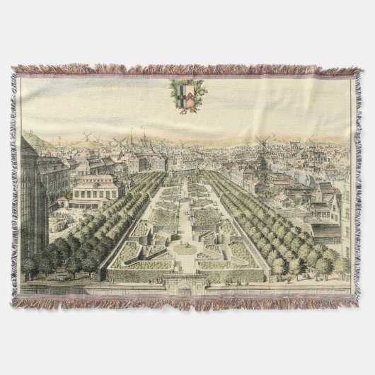 Luftaufnahme des Formal Garden von Eric Dahlbergh Decke (Vorderseite)