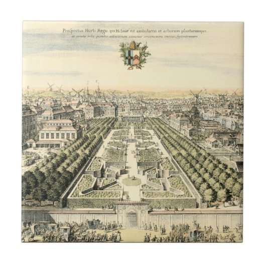 Luftaufnahme des Formal Garden von Eric Dahlbergh Fliese (Vorderseite)