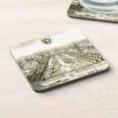 Luftaufnahme des Formal Garden von Eric Dahlbergh Getränkeuntersetzer (Linke Seite)